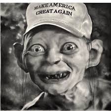 Gollum wearing MAGA cap